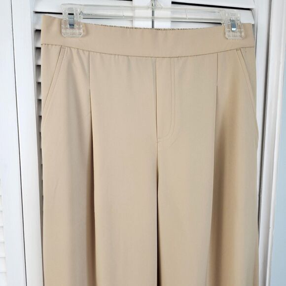 Lou & Grey Wanderweave Wide Leg Trousers Size Small Beige Lightweight EUC - Picture 2 of 13